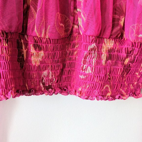 Free People Time for Shine Mesh Cropped Blouse - Picture 8 of 11